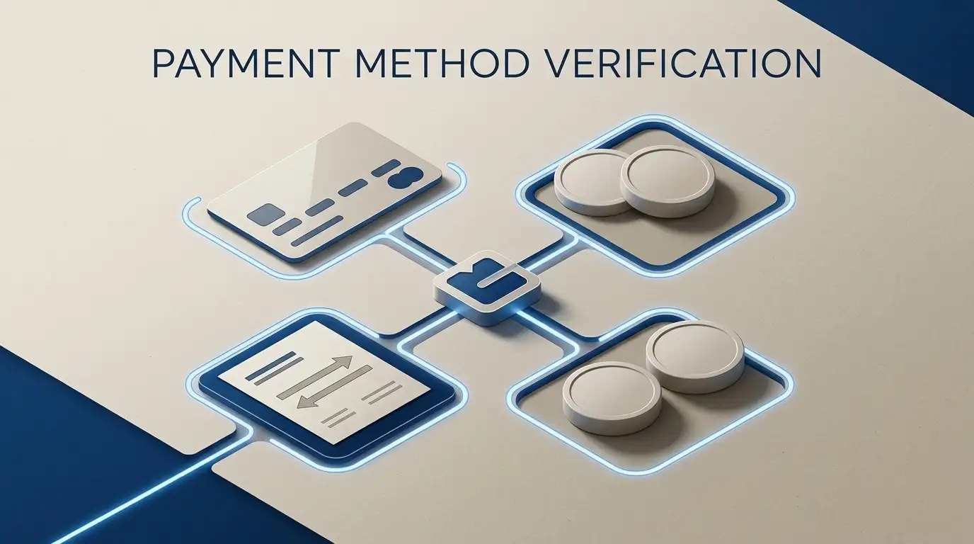 Illustration of card, bank and cryptocurrency payment categories